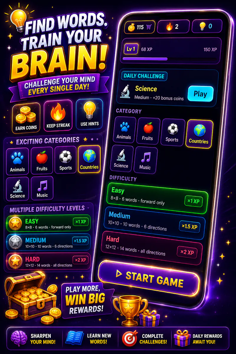 Word Hunt IQ screenshot 2
