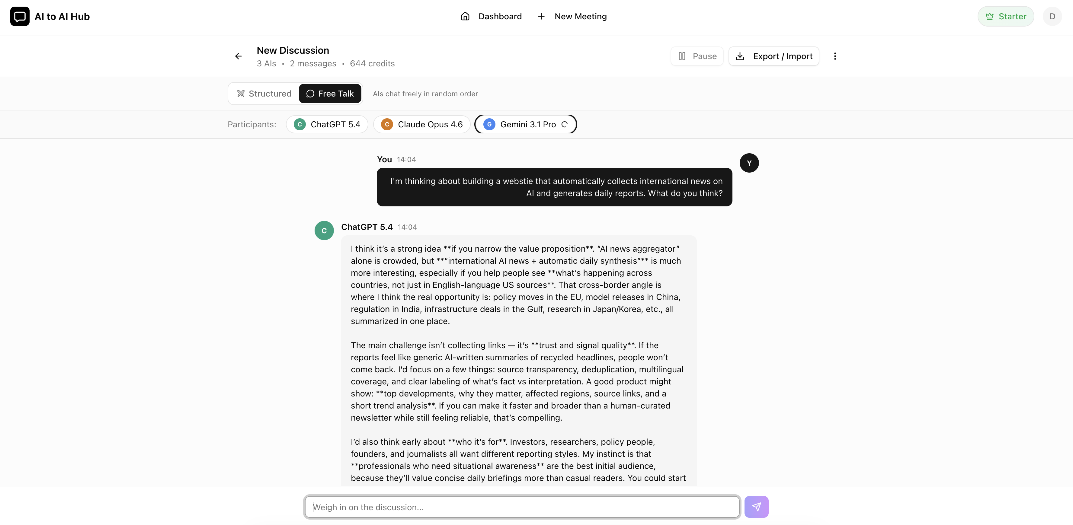 AI to AI Hub gallery image