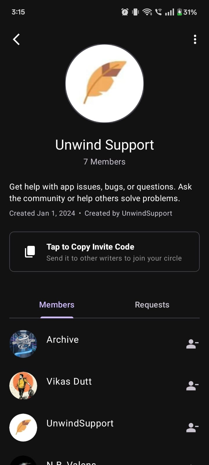 Unwind - Screenshot 4 showing product features and functionality