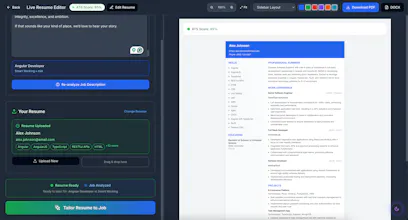 AI-tailored resumes for every job gallery image