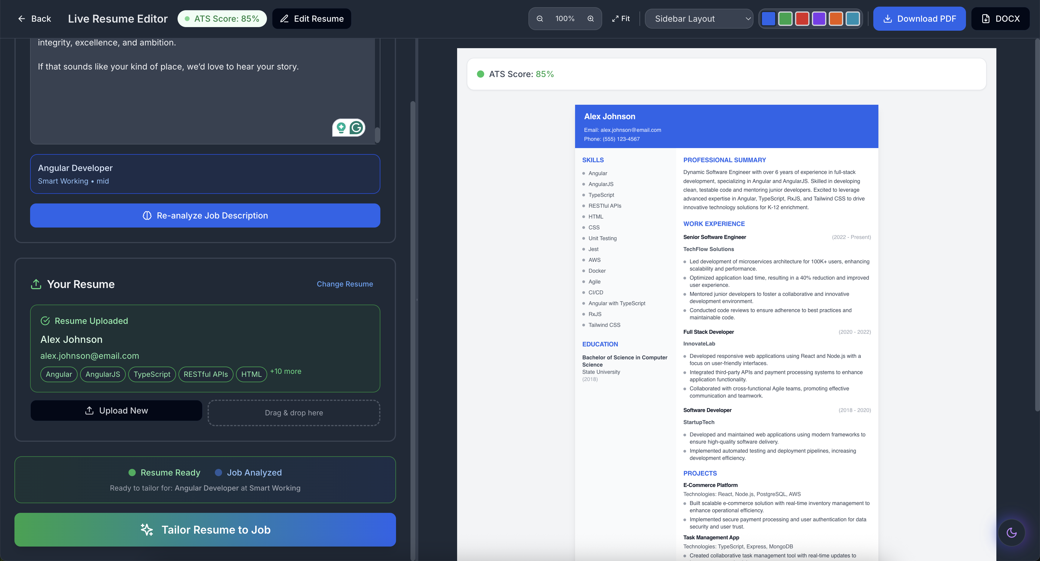 AI-tailored resumes for every job - AI-tailored resumes that land jobs media 7