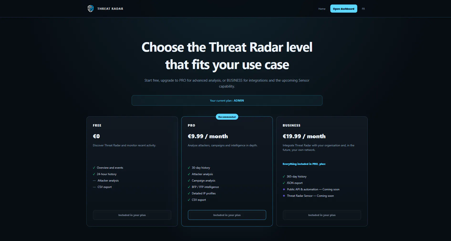 Threat Radar gallery image