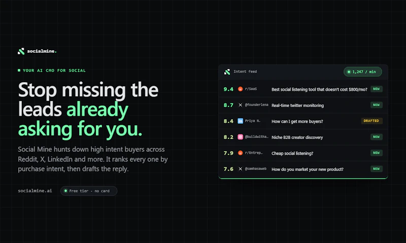 Socialmine screenshot 1