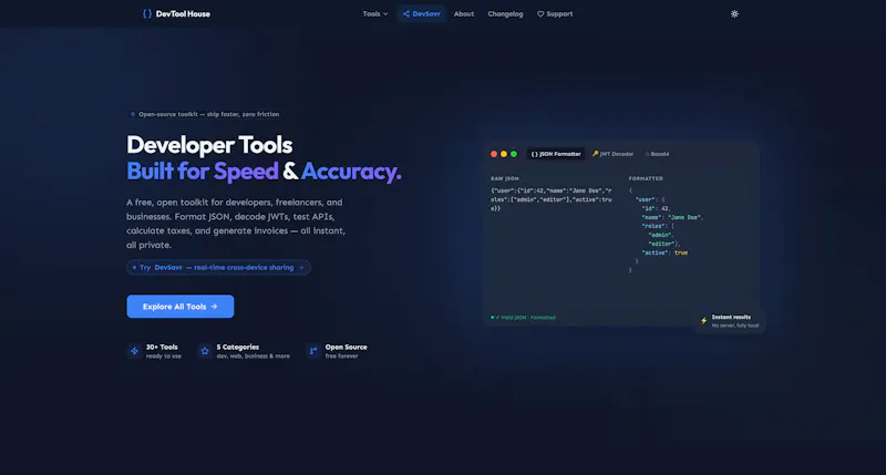 DevTool House screenshot 2