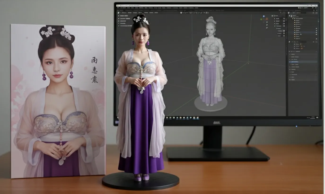 Nano Banana Figure 3D Printing gallery image