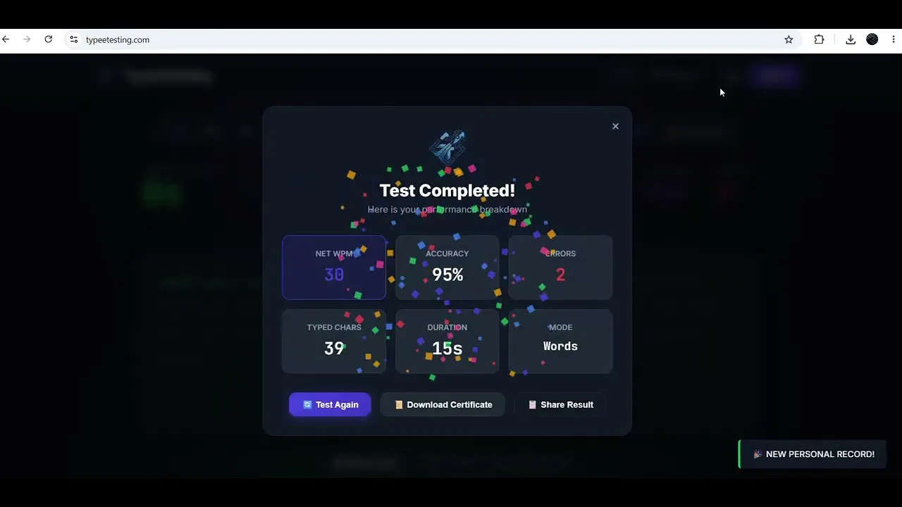 Free  Typing Speed Test with Certificate gallery image