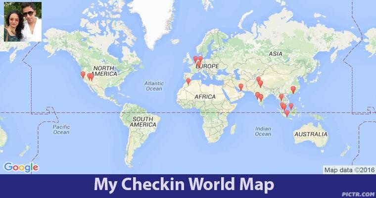Your Checkins Map