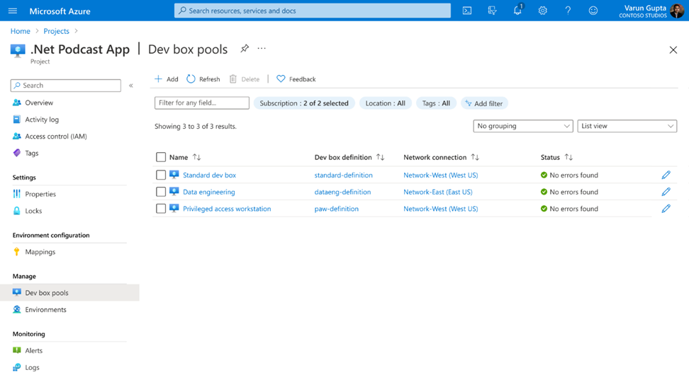 Media Microsoft Dev Box - Perkhidmatan awan baru untuk pemaju 3