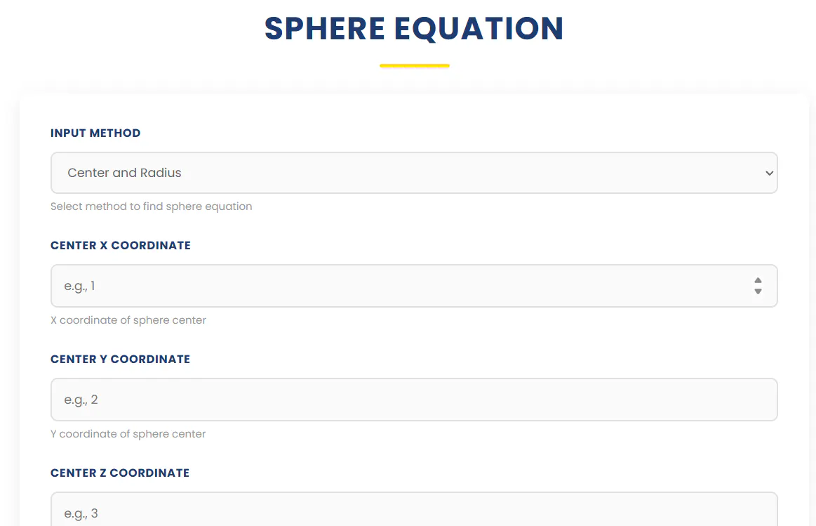 Sphere Equation | Ease Tools product banner
