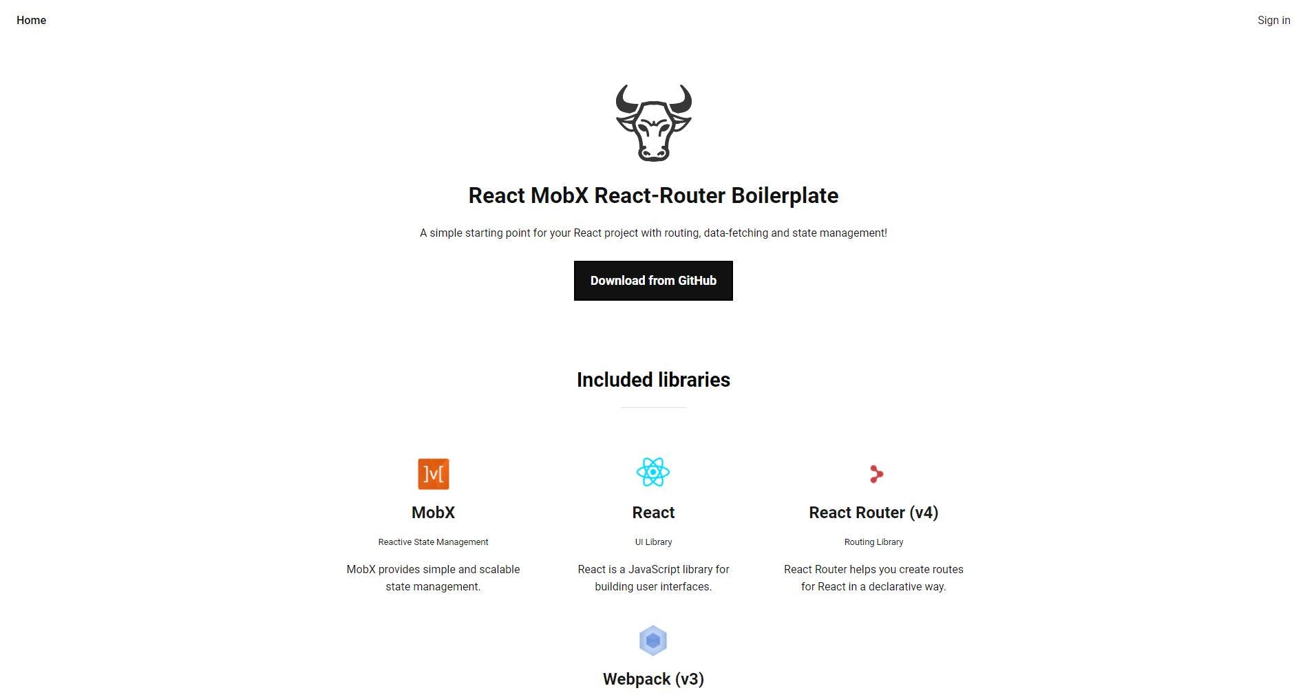 React - MobX - React-Router - Webpack Boilerplate (heroku-ready) media 1