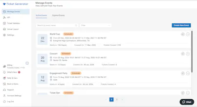TIcket Generator gallery image