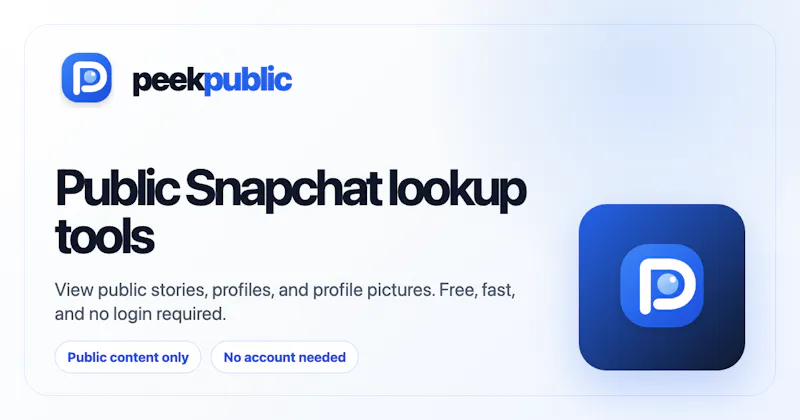 PeekPublic screenshot 1
