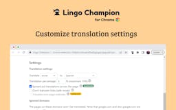 Lingo Champion - Chrome extension media 2