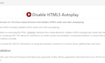 Disable HTML5 Autoplay image