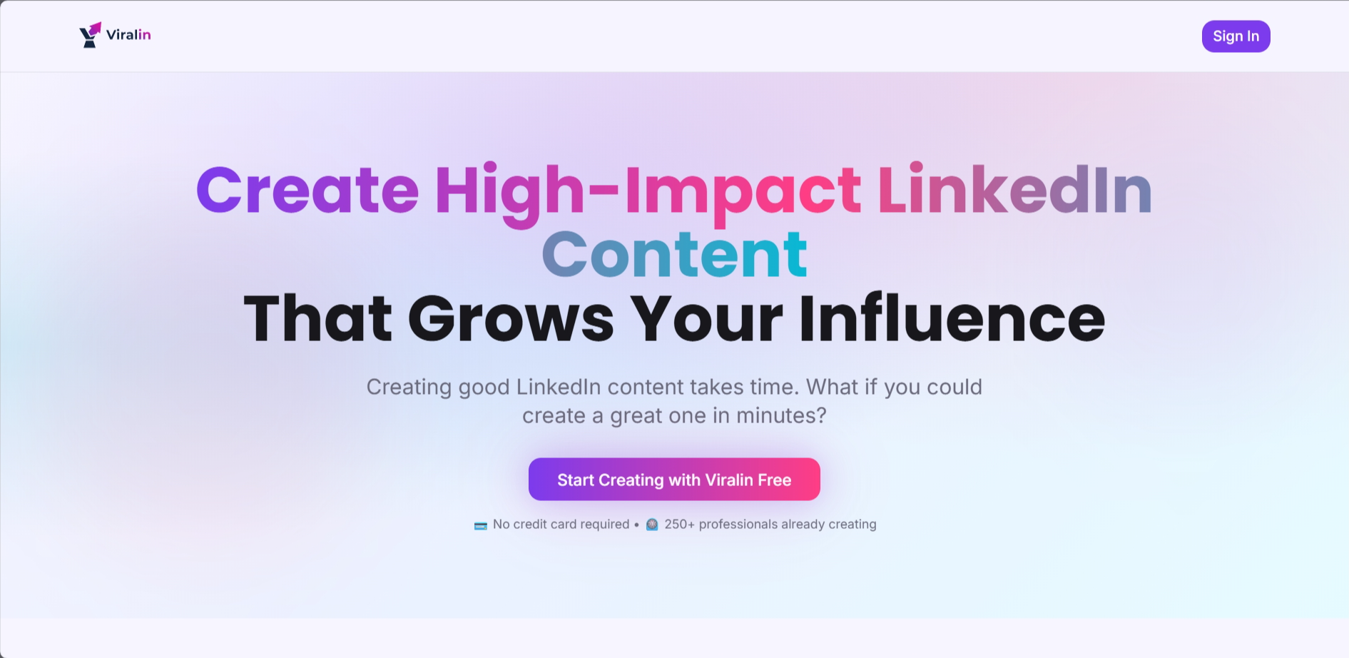 Média Viraline - Création de contenu LinkedIn basée sur l'IA en quelques secondes 2