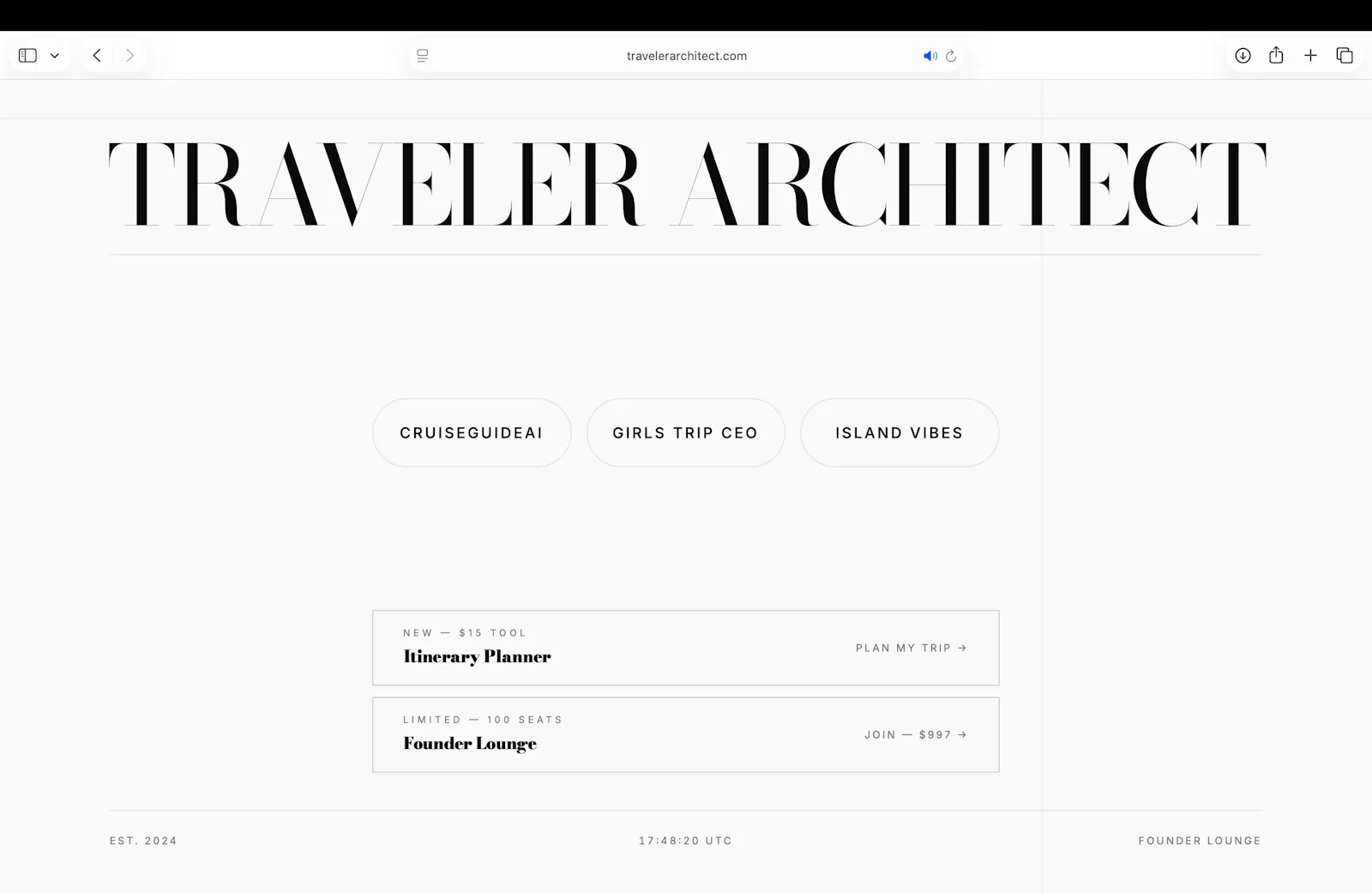 Traveler Architect screenshot 1
