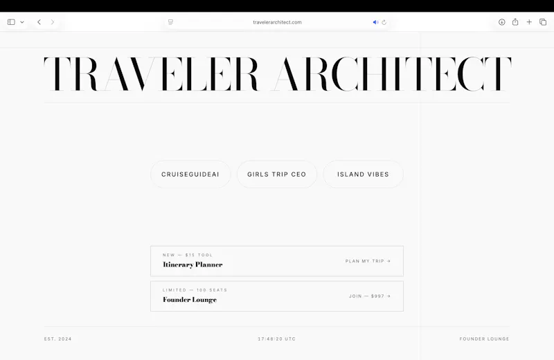 Traveler Architect screenshot 1