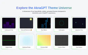 AkraGPT: Themes & UI Styles for ChatGPT gallery image