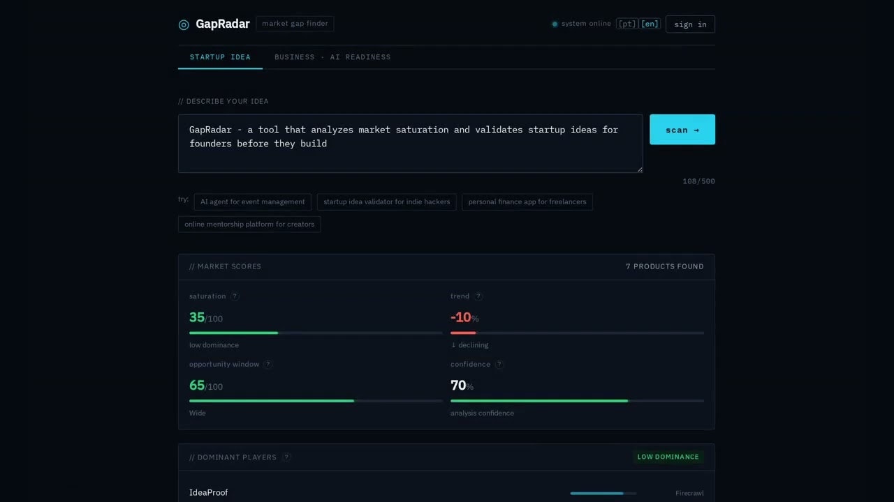 GapRadar gallery image