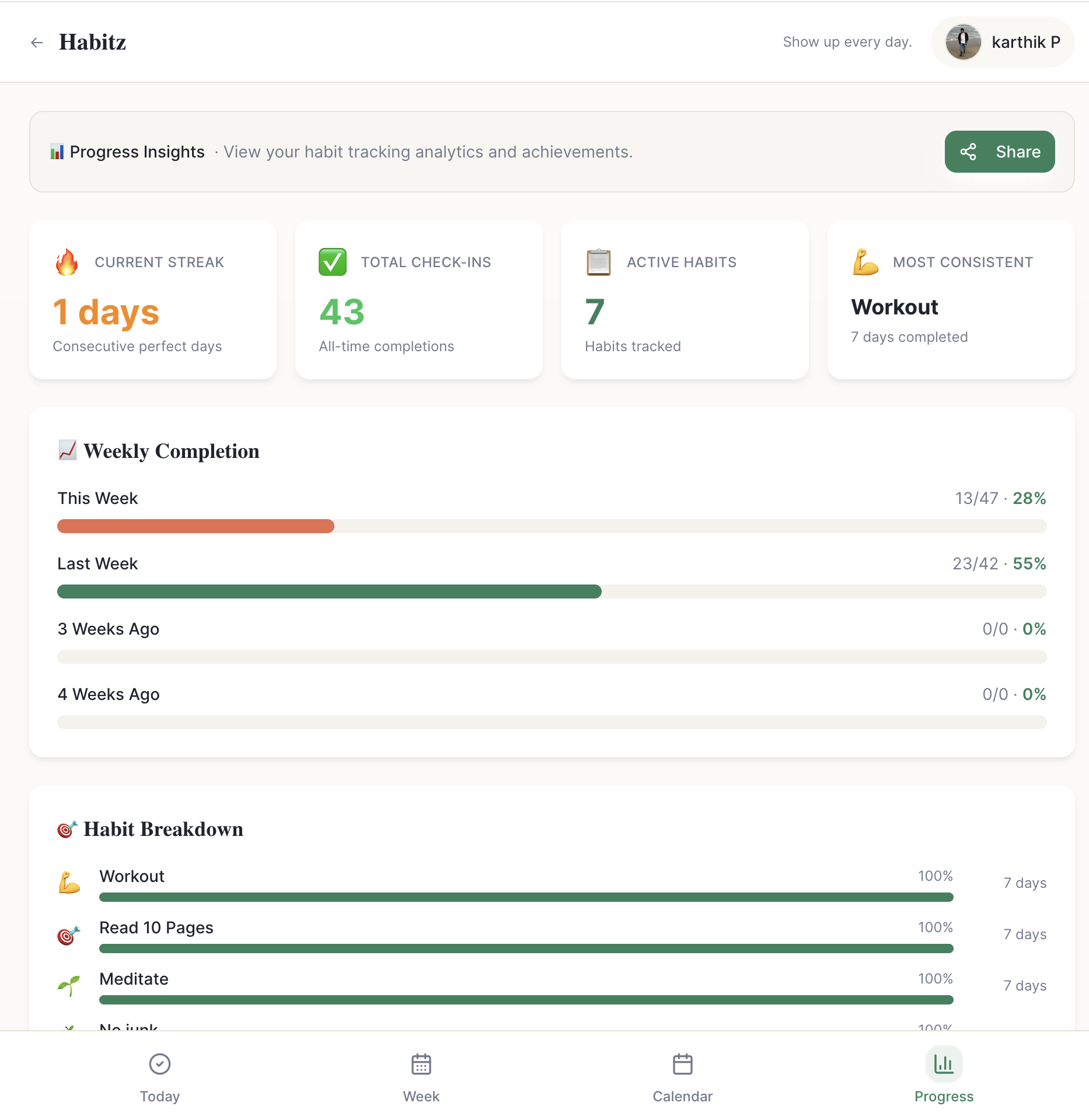 My Habits gallery image