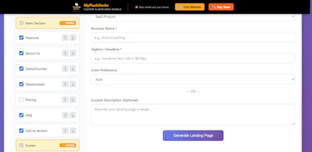 Landing Page Generator gallery image