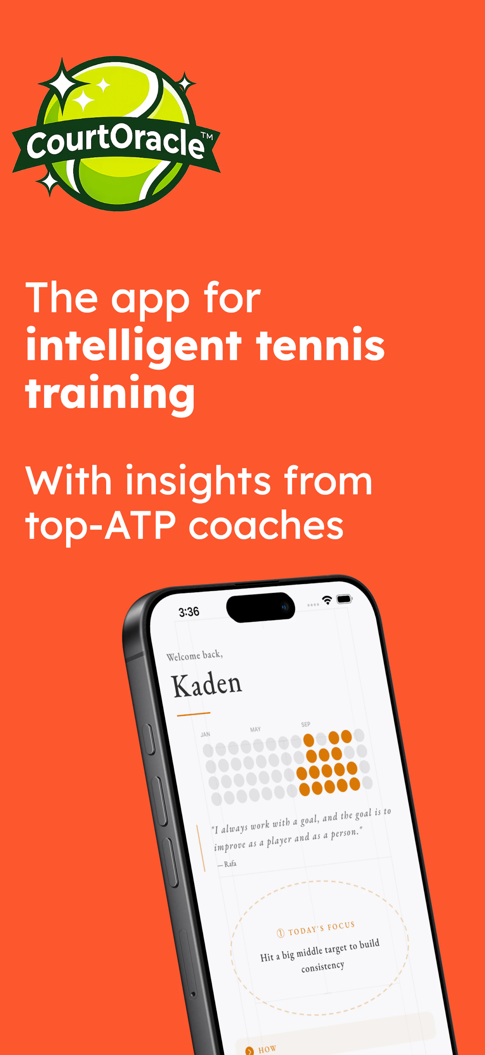 CourtOracle Tennis Journal screenshot 1
