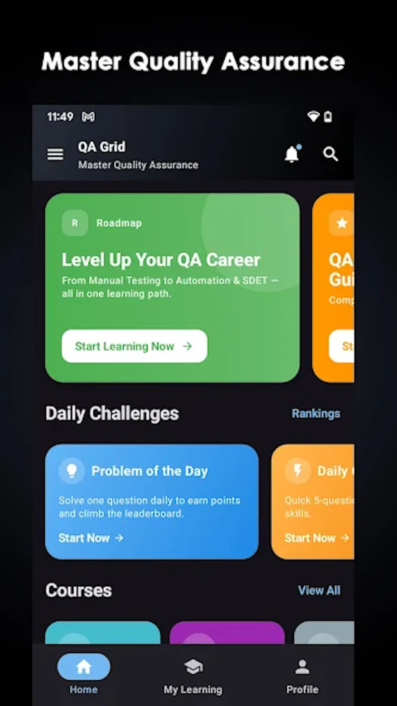 QA Grid: Software Testing Prep screenshot 2