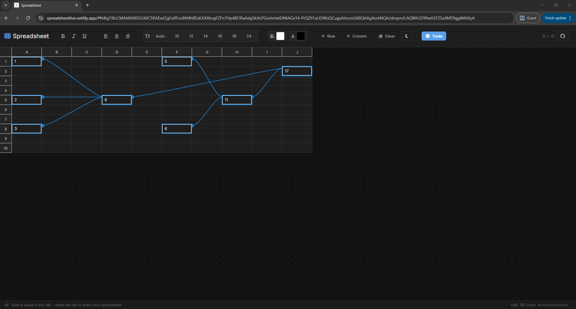 Spreadsheet gallery image