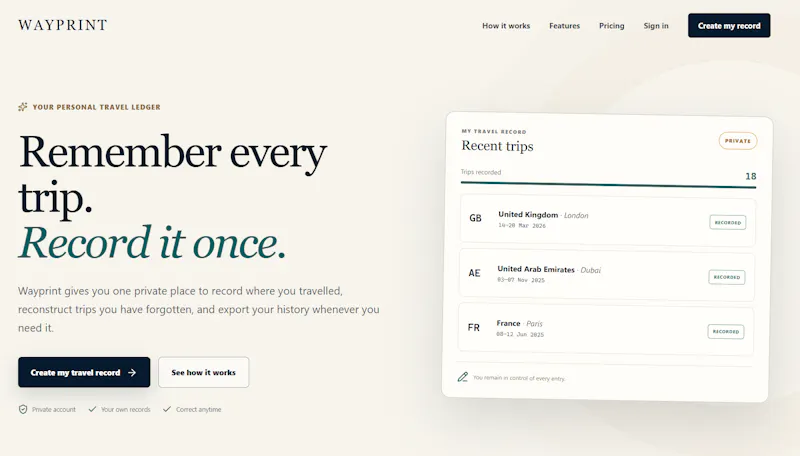 Wayprint screenshot 1