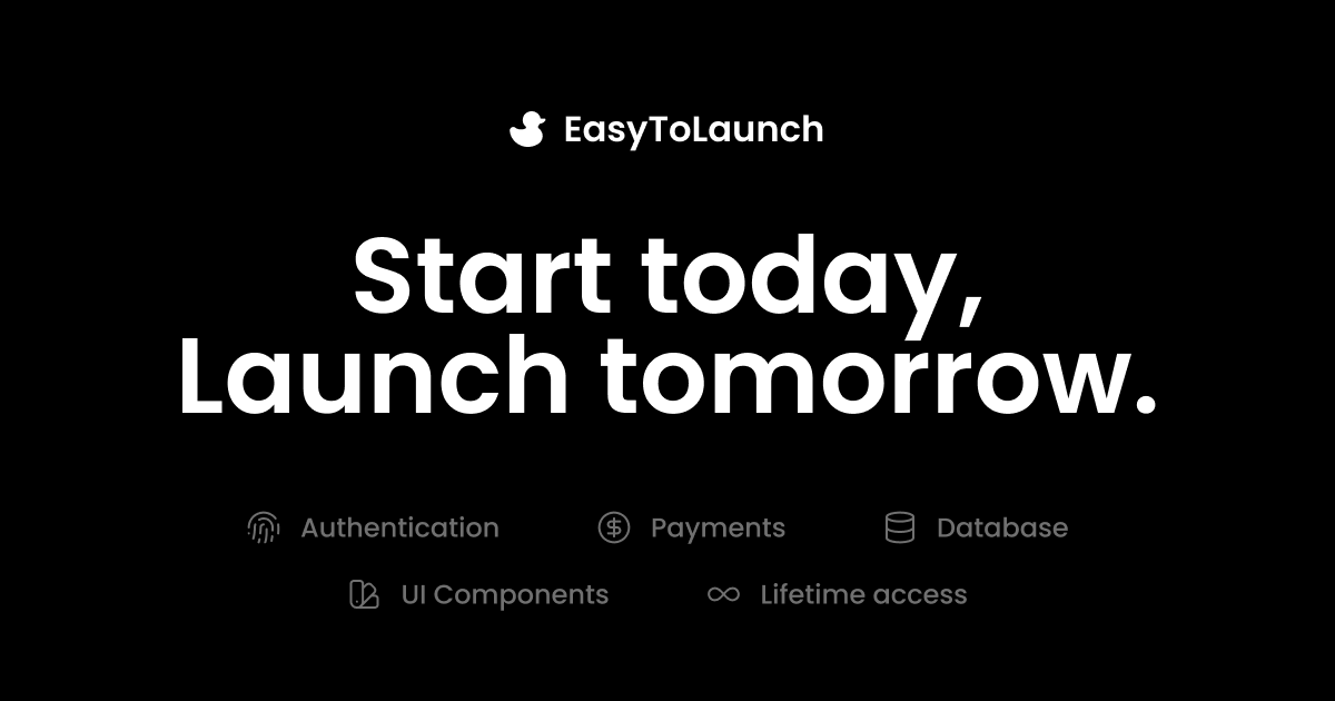 EasyToLaunch - Main product screenshot demonstrating key features and user interface
