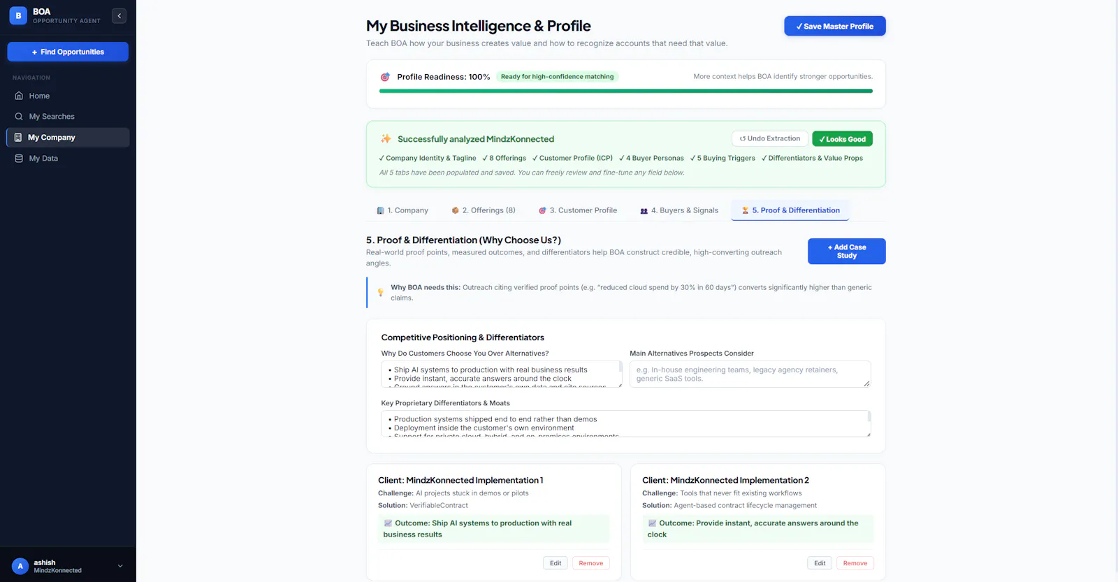 Business Opportunity Agent screenshot 3