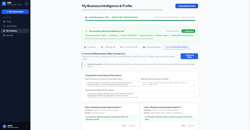 Business Opportunity Agent screenshot 3