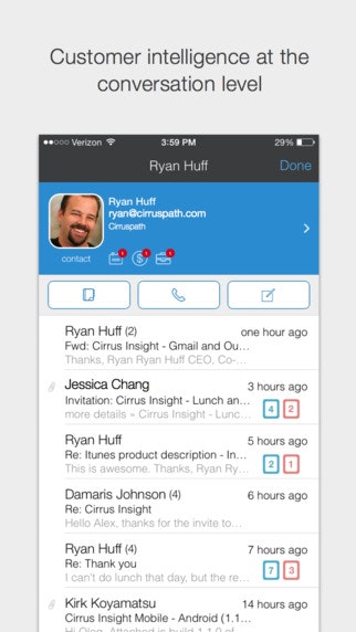 Cirrus Insight Mobile for iOS & Android gallery image