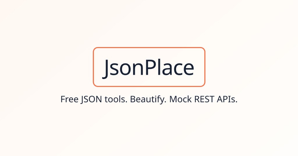 JsonPlace MCP - Product Hunt launch logo and brand identity