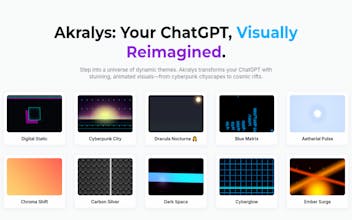Akralys: ChatGPT Themes, UI Tools & PDF gallery image