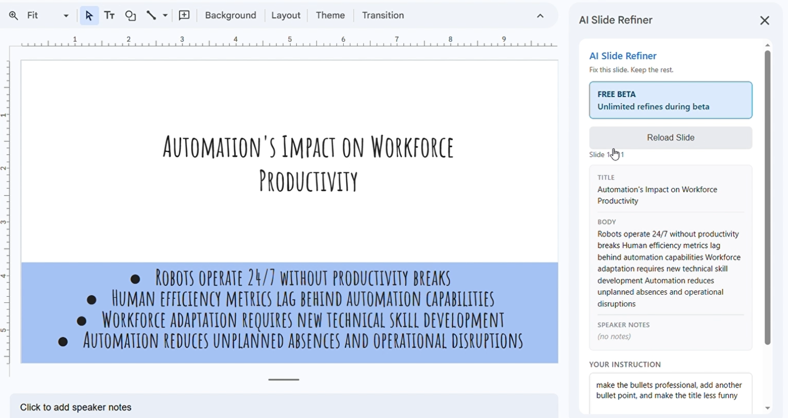 Google Slides AI Plugin gallery image