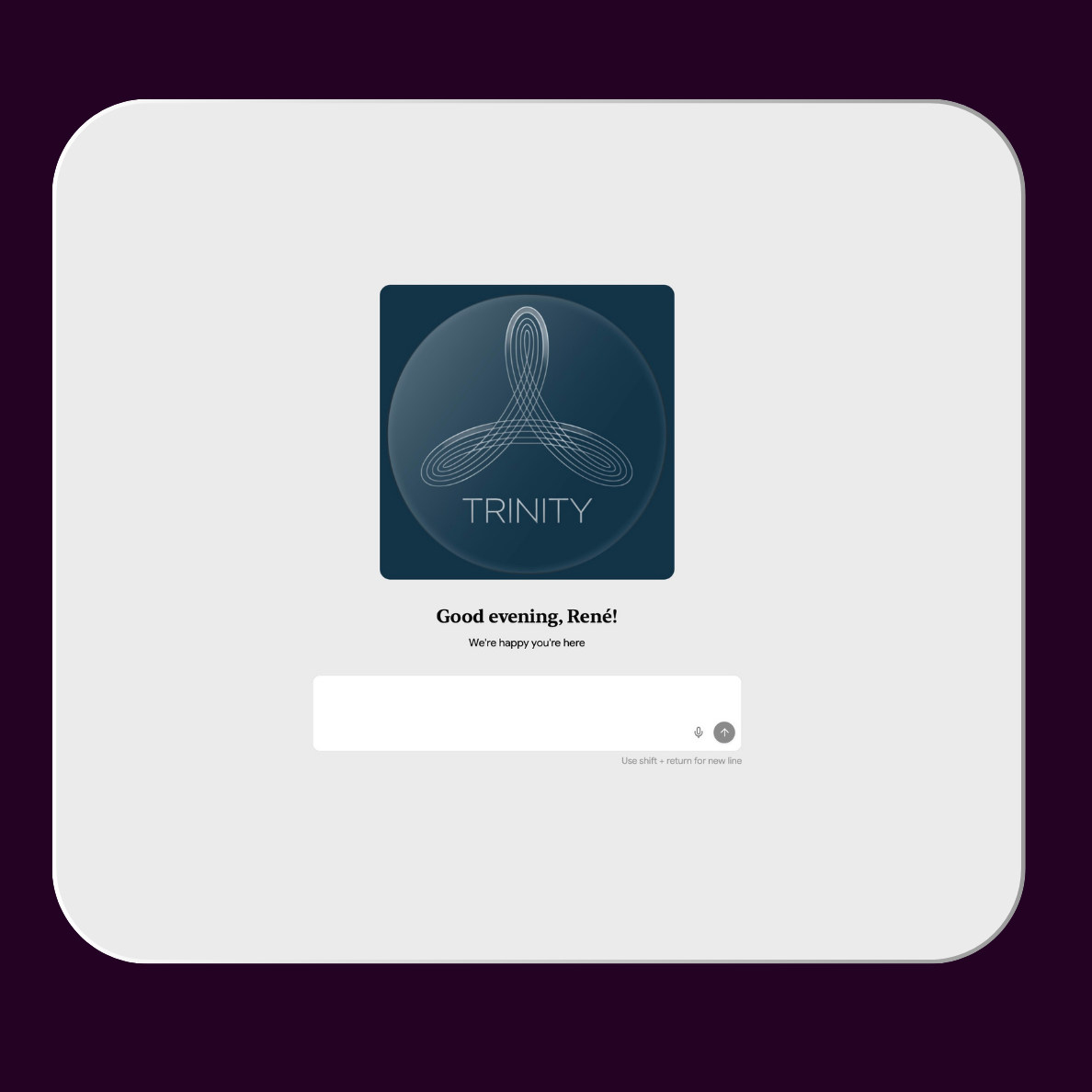 Trinity - Main product screenshot demonstrating key features and user interface
