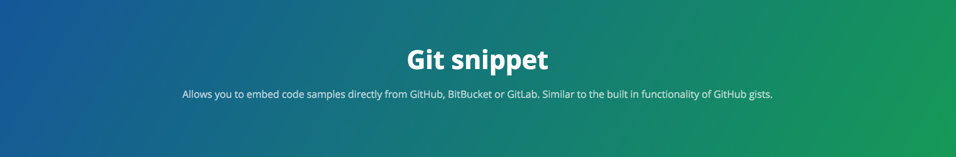 Git snippet