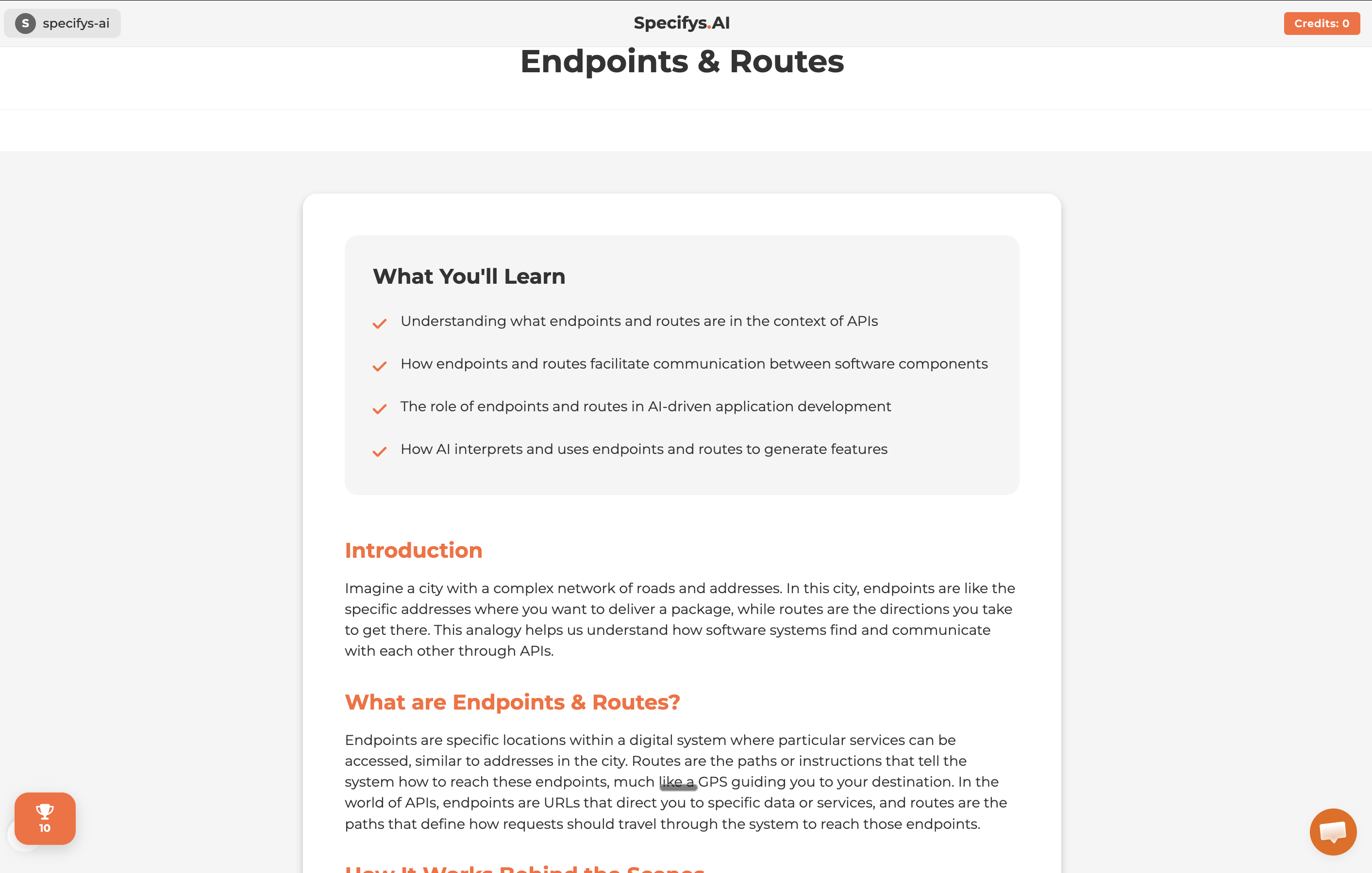 Specifys.ai - Screenshot 5 showing product features and functionality