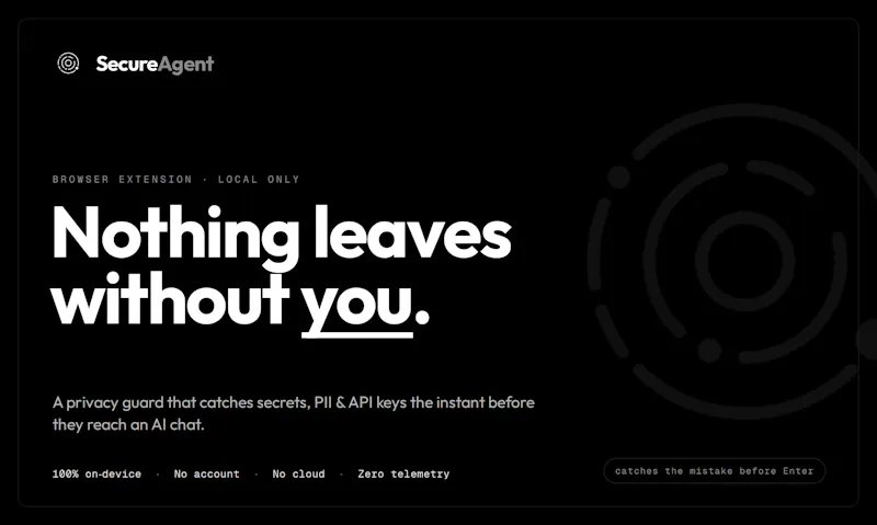 Secure Agent screenshot 1