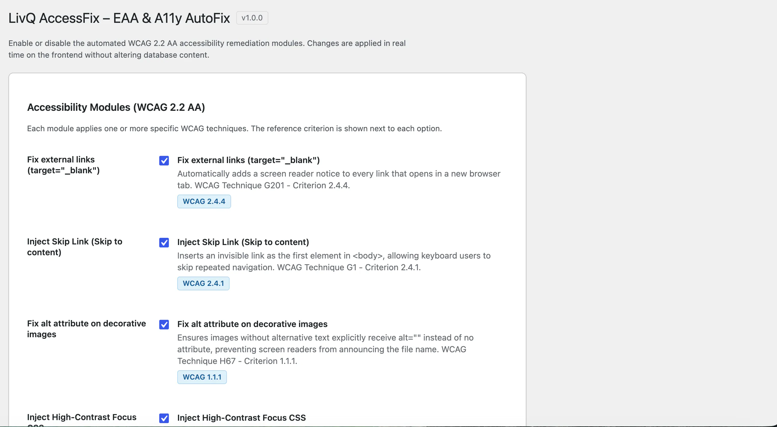 LivQ AccessFix gallery image