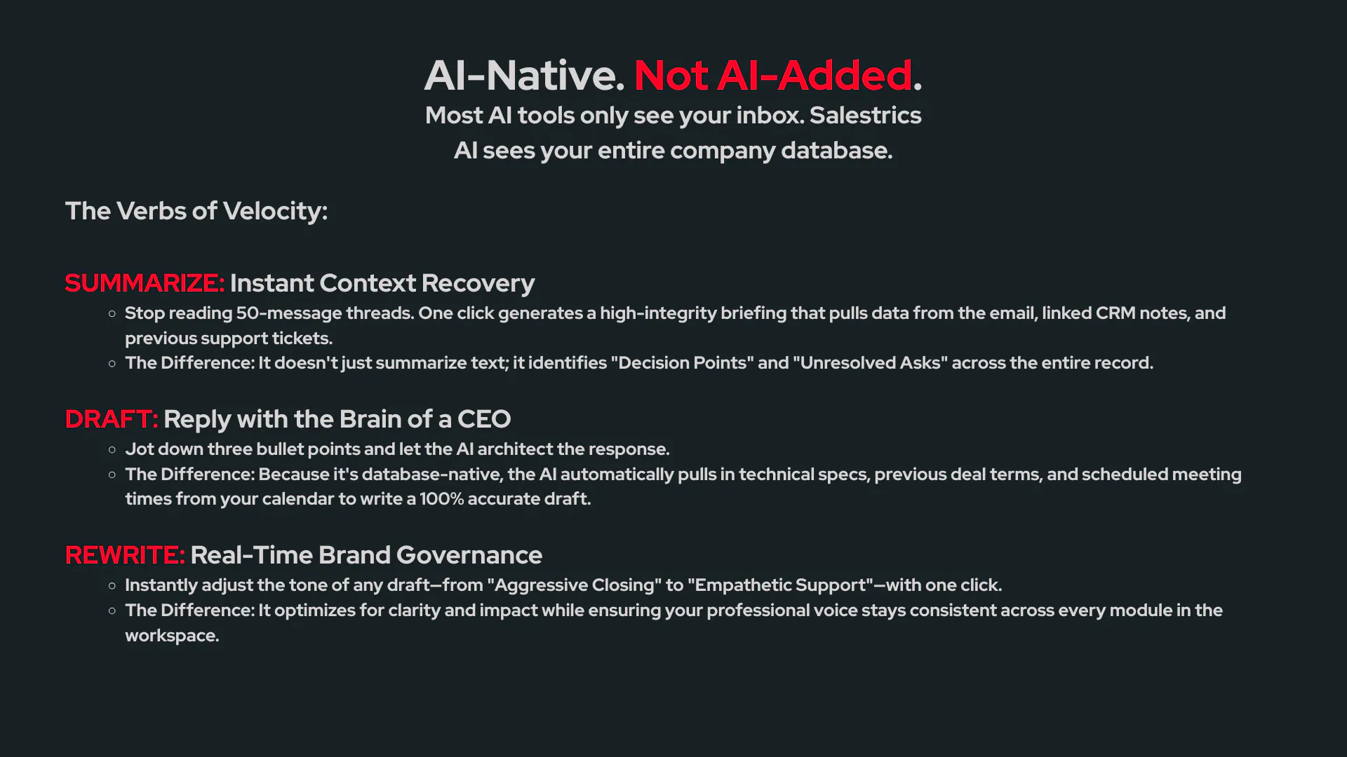 Salestrics AI-Native Email Beta gallery image