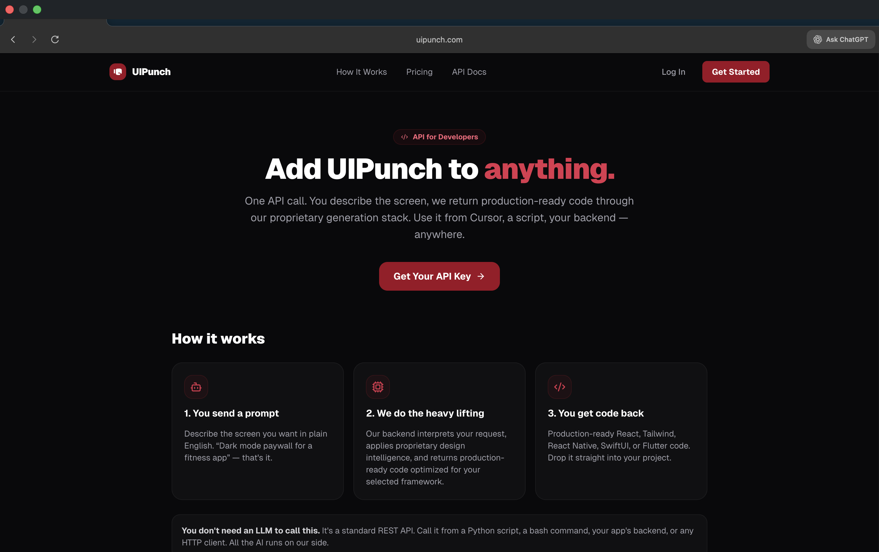 UIPunch: Anti AI Slop App UI Generator gallery image