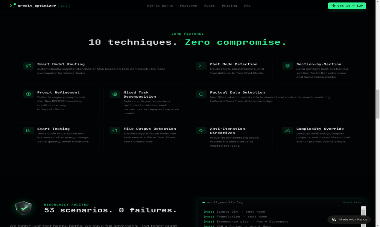 Credit Optimizer for Manus AI media 3