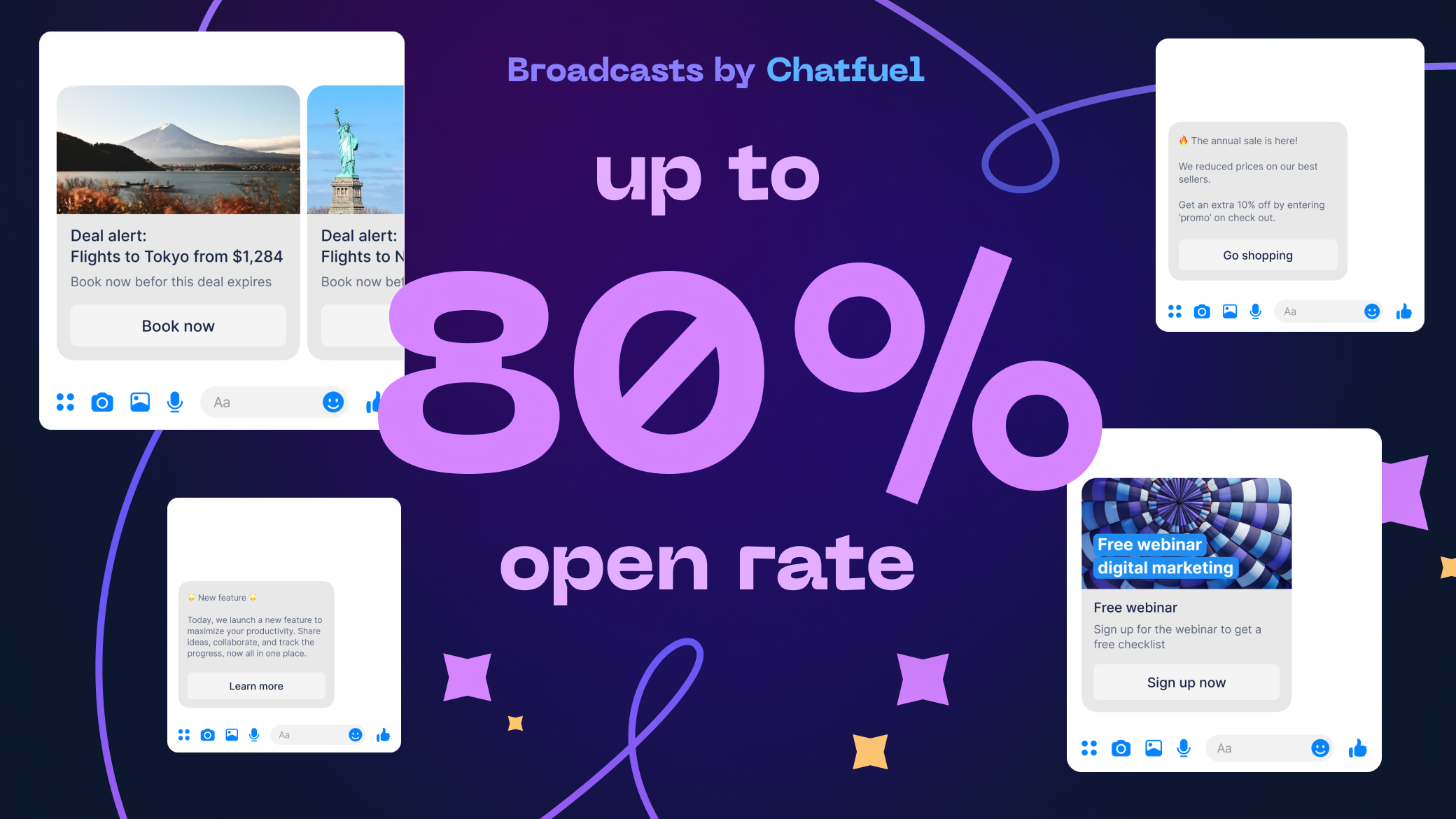 ChatFuel의 방송 미디어 4