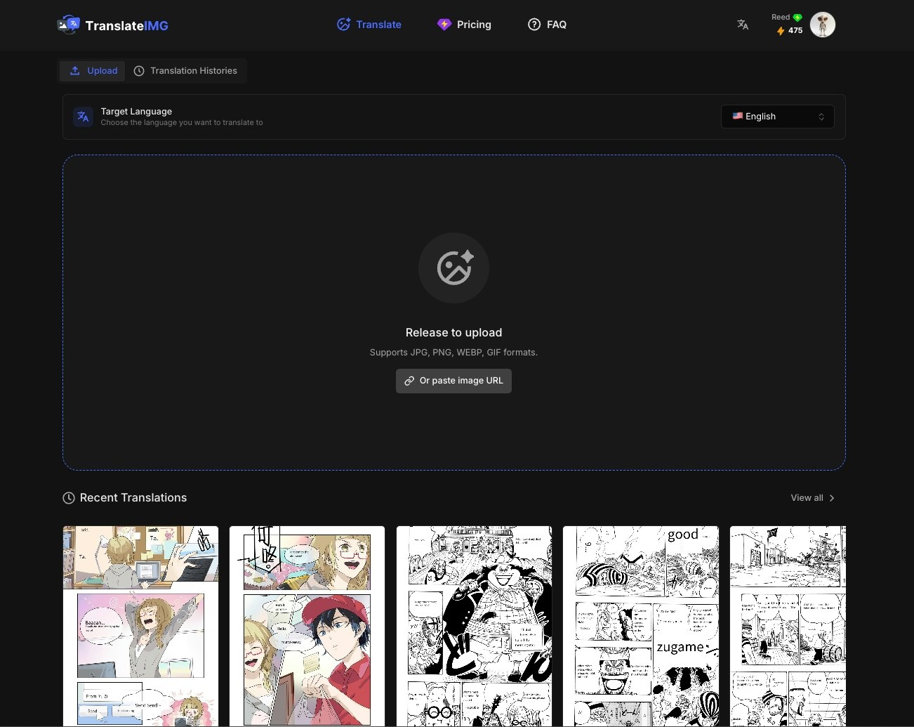 TranslateImg - Übersetzen Sie Bilder einfach mit Deepseek R1 Medien 3