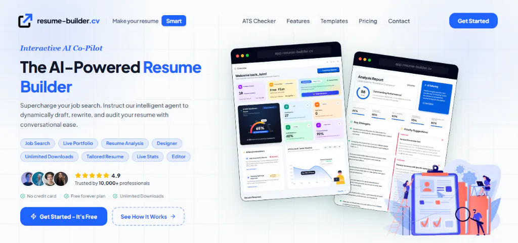 AI Resume Builder | resume-builder.cv gallery image