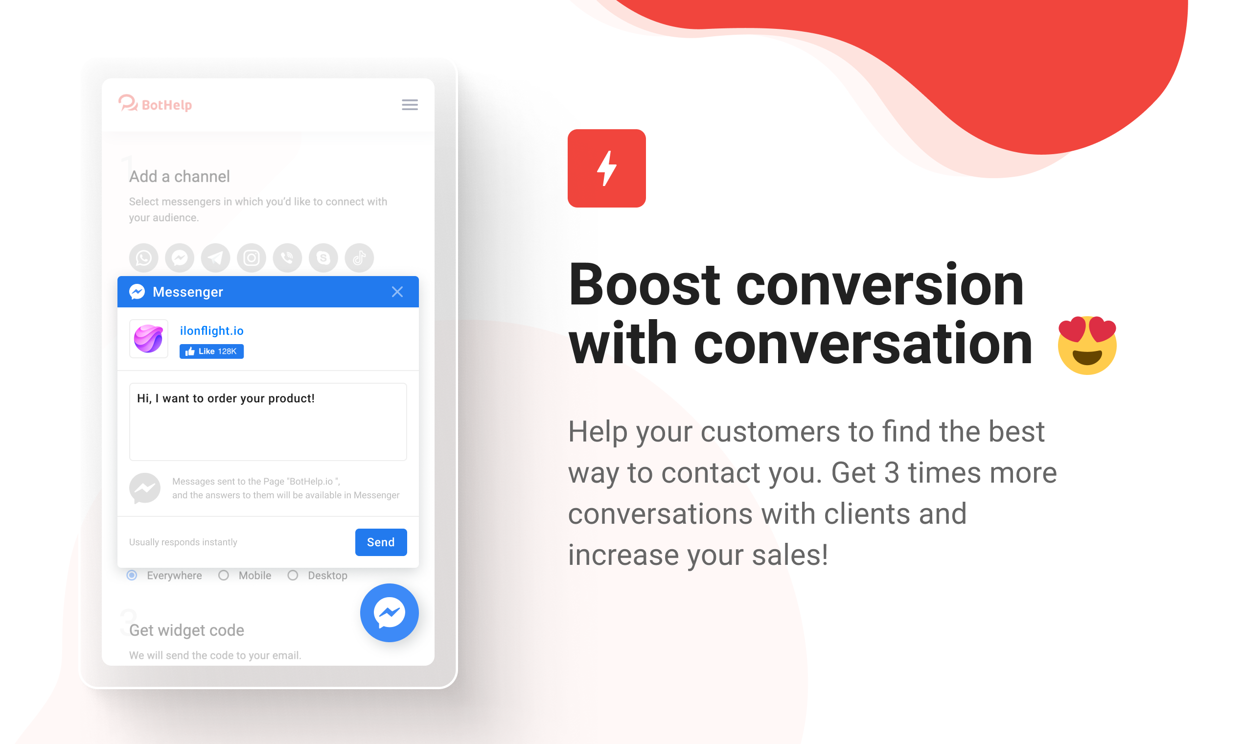 Bothelp Chat Widget gallery image