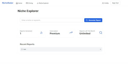 NicheRadar gallery image