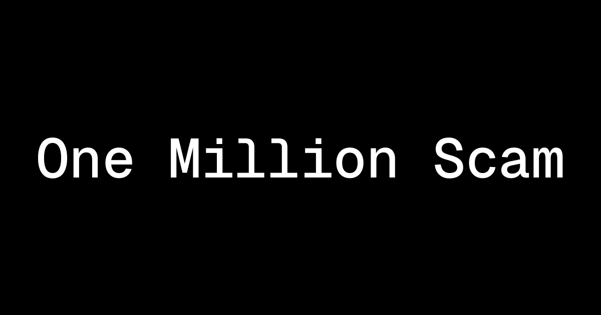 One Million Scam gallery image